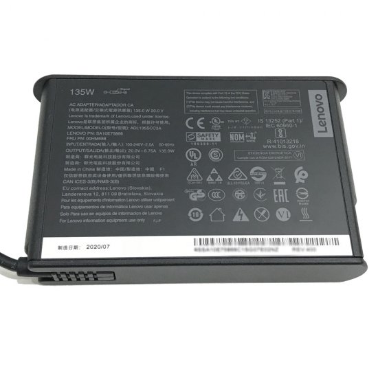 135W Slim Lenovo ThinkPad P1 2nd Gen 20QT0016CA Adapter + Netsnoer - Klik op de afbeelding om het venster te sluiten
