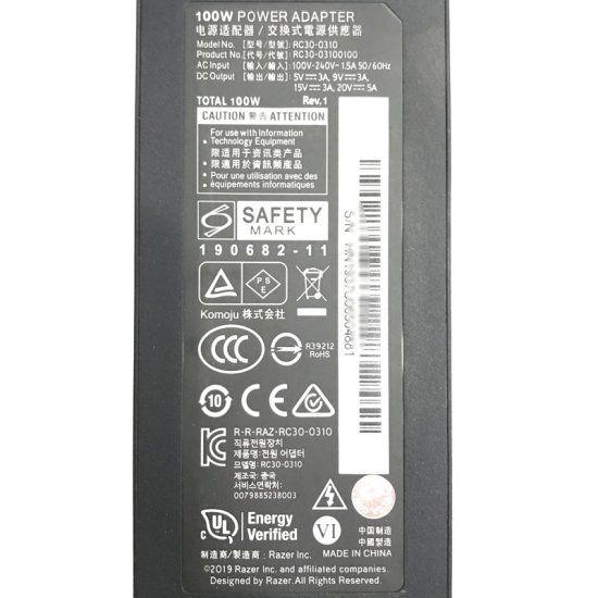 100W USB-C Blade Blade Stealth 13 RZ09-03101 Adapter Oplader - Klik op de afbeelding om het venster te sluiten