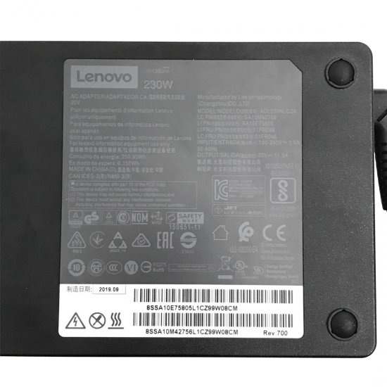 230W Lenovo Legion Y7000 2019 81NS001JJP Adapter Origineel + Netsnoer - Klik op de afbeelding om het venster te sluiten