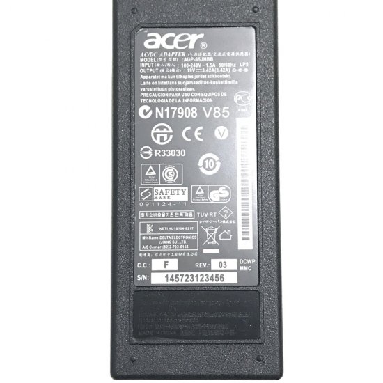 Originele 65W Acer Aspire 7750 AC Adapter Voeding Oplader - Klik op de afbeelding om het venster te sluiten